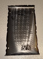 A Farmer’s Prayer Metal Wall Hanging/ Sign
