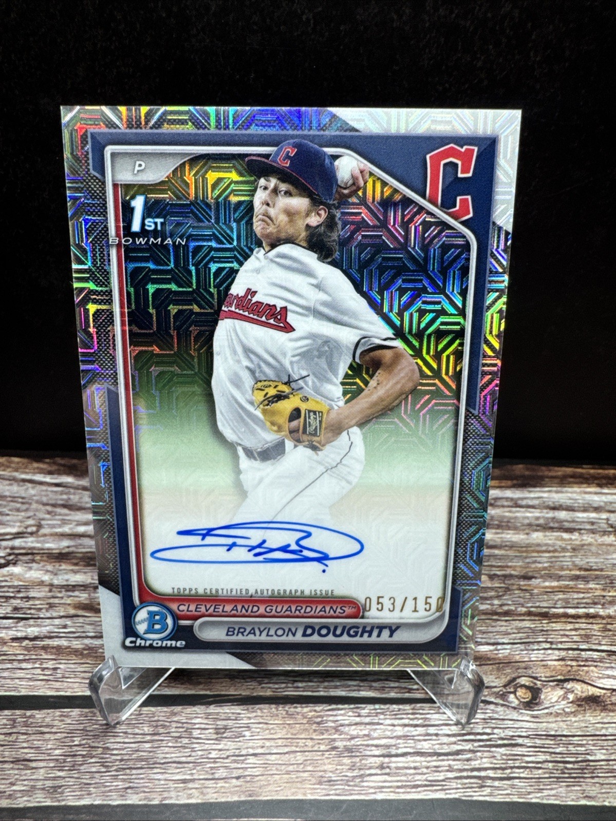 2024 Bowman Draft Braylon Doughty Chrome Prospect HTA Auto /150 #CPA-BD (RC)