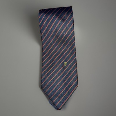 Fendi Roma Tie Stripped Classic Luxury Designer Sharp Dapper Simple Elegance C-6