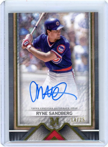 Ryne Sandberg #AA-RS 2023 Topps Museum Collection Archival Autographs card