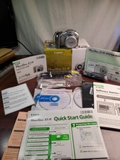 Canon PowerShot S1 IS Digital Camera 3.2MP 10X Zoom W/Original Box-Working