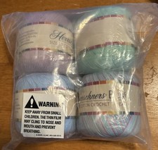HERRSCHNERS Best SIZE 10 Cotton CROCHET THREAD-4 Balls With Doily Instructions
