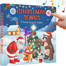 Christmas Songs   Sing along with 15 Festive Holiday Tunes, Musical Book for Tod