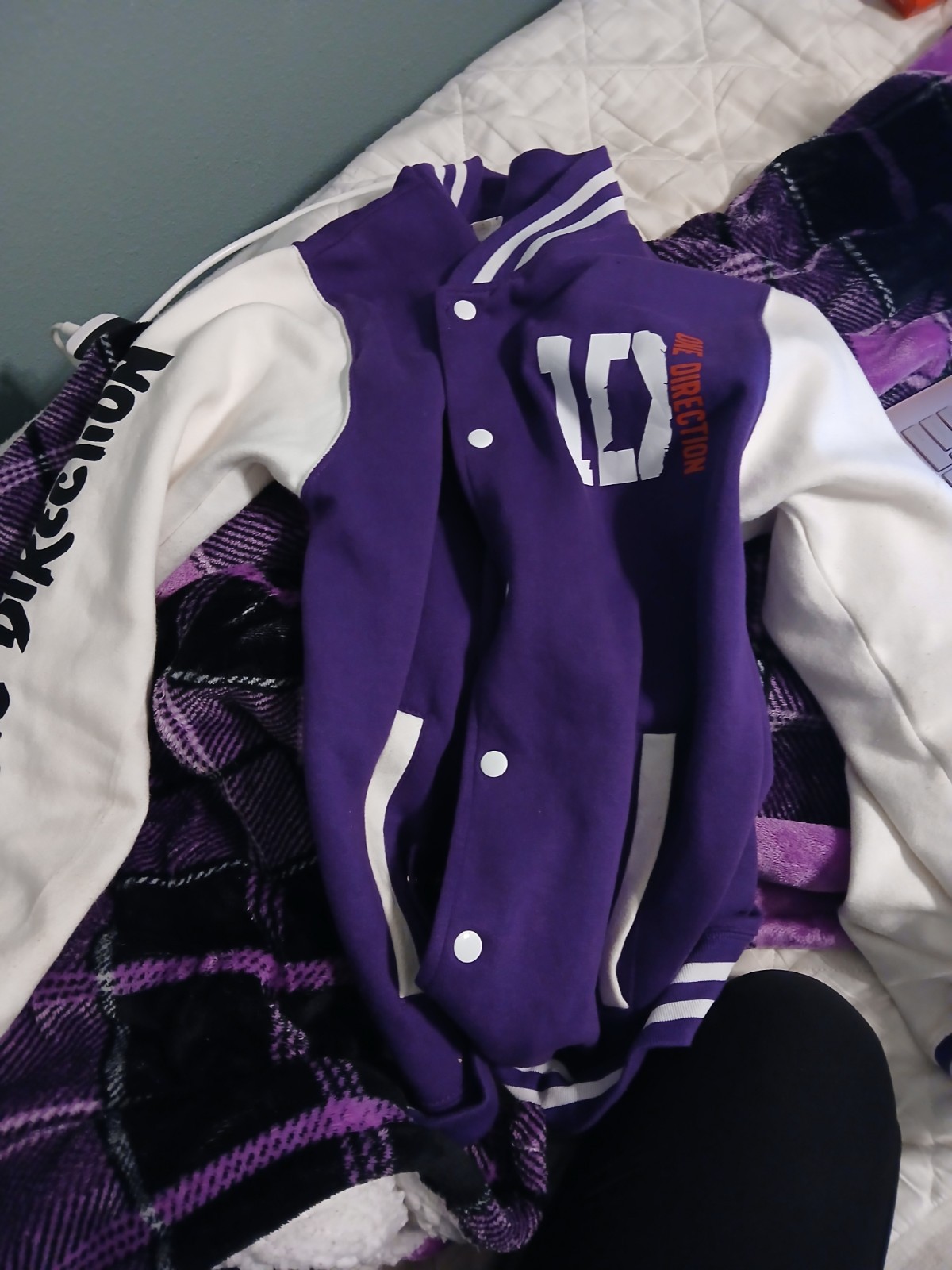 One Direction Purple Varsity Jacket - image 2