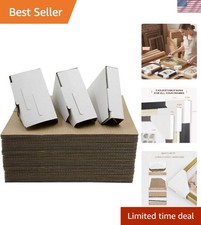 48 Pack Adjustable Cardboard Corner Protectors, Fits 1", 1.5" and 2.1" Frames...