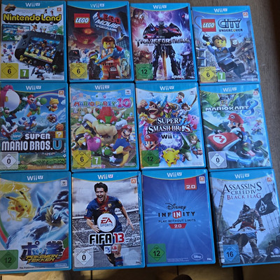 Nintendo Wii U Spiele Sammlung 12 Spiele.