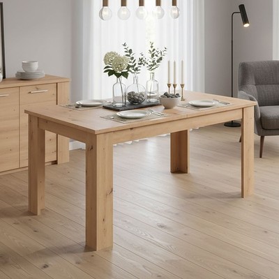 Esstisch ausziehbar 120x80 Holz Massiv Küchentisch Wohnzimmertisch Homestyle4u