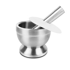 Stainless Steel Mortar and Pestle Set, Herb Grinder Pill Crusher