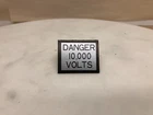VINTAGE G I JOE HASBRO ADVENTURE TEAM HIGH VOLTAGE ESCAPE WARNING SIGN 1970's