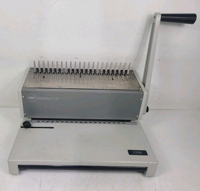 GBC CombBind C150 Heavy Duty Comb Binding High Capacity All Metal Build Machine