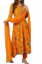 Women's Rayon Kurta with Pant  Dupatta Set Size - L, Indian style 
