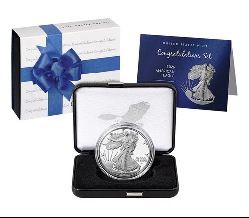 2026 Congratulations Set American Eagle 1oz Silver Proof Coin - PRESALE