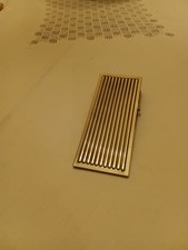 Hochglanz versilberte Papier-/ Zettel-/Geldklammer mit kannelierter Vorderseite