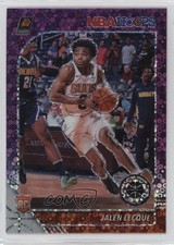 2019-20 Panini NBA Hoops Premium Stock Purple Disco Prizm Jalen Lecque #254 fm0