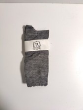 b studio -women's socks - grey- Cashmere Blend - Made in USA **C4**