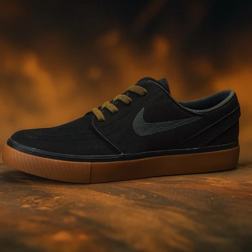 Nike Zoom Stefan Janoski Black Gum Men’s Skateboarding Shoes Size 9.5 333824-020