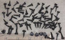 5/8" Rosehead 75 Nails Square Wrought Iron Tacks Vintage Rustic Decorative Look
