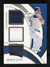 2022 Panini Immaculate Materials Trios 44/99 Justus Sheffield #IMT-JS 0s5