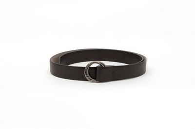 NWT$1050 Brunello Cucinelli Women Leather Belt W/Sparkly Loop Accent Size M W242