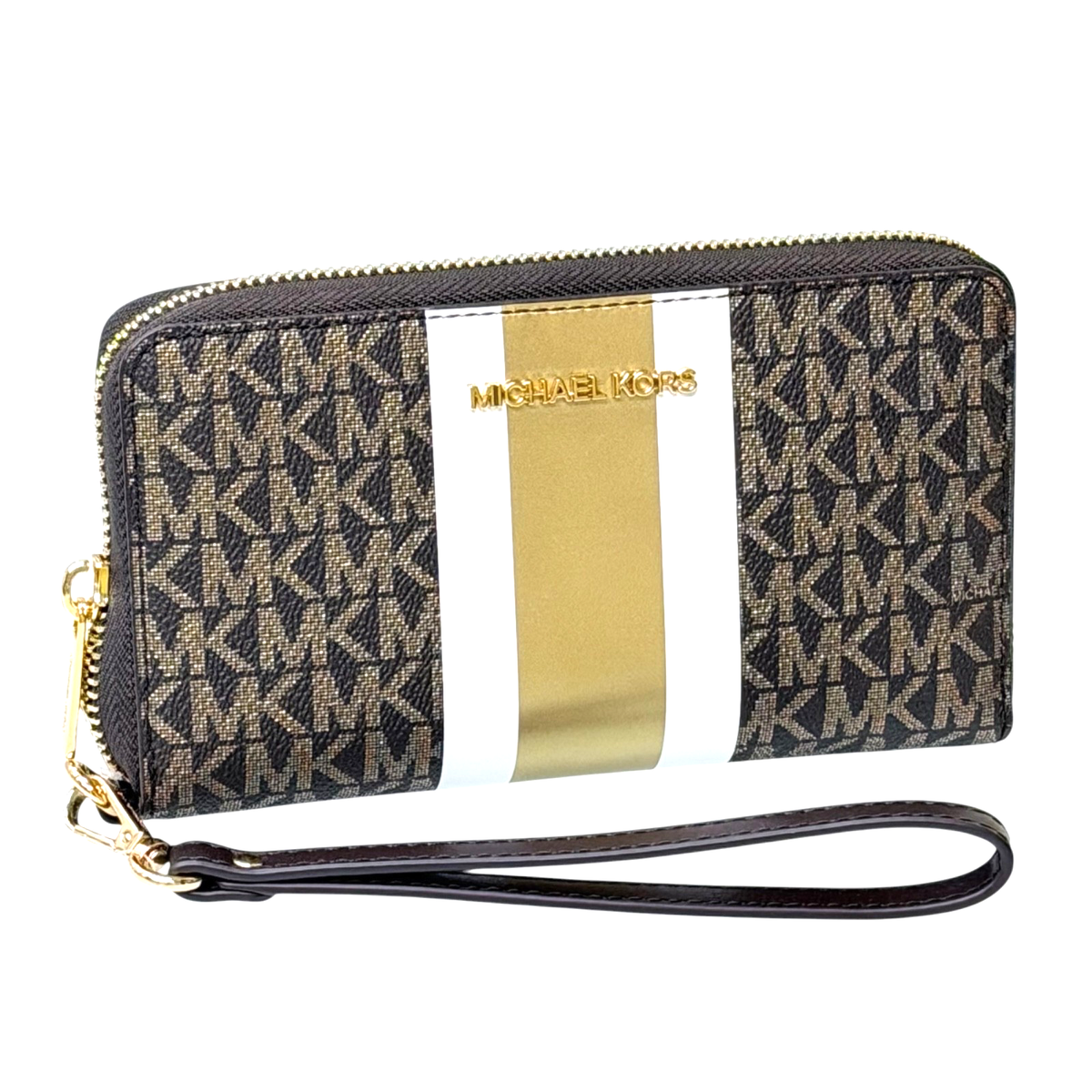 Michael Kors Jet Set Travel LG Flat Continental Wallet Wristlet MK