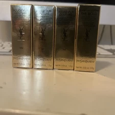 Yves Saint Laurent YSL 4 Piece Lip Mix  Set 4 Lipstick NM,N1,N5, 12 THE BOLD