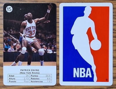 Patrick Ewing New York Knicks 1988 Fournier Spain Estrellas De La NBA Card #15