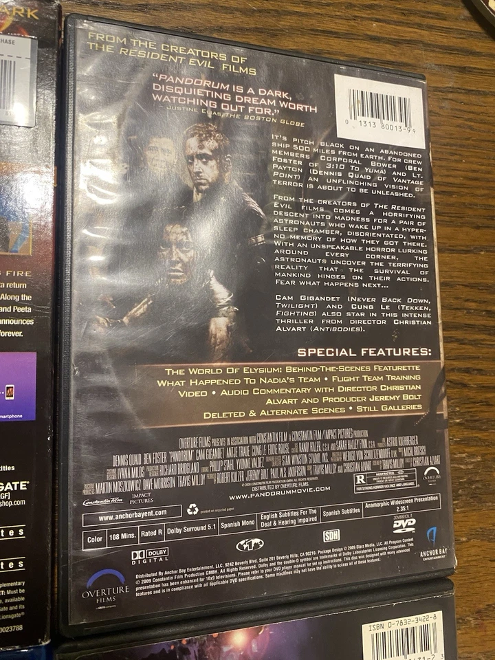 Sci-fi Dvd Blu Ray Lot Hunger Games Catching Fire Pandorum Star Trek Virus - Imagem 4 de 4