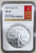 U.S. Mint 2026 American Silver Eagle $1 1 oz .999 NGC MS69 8863948-353