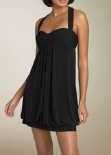 NWOT BCBG Maxazria Halter Neck Cocktail Mini Dress in Black Size XS