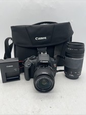 Canon EOS Rebel T5 18.0MP Digital SLR Camera w/ 75-300mm  18-55mm Lens