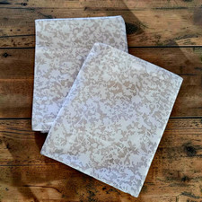 Boll and Branch Oak Garden Organic Cotton Percale Standard Pillowcases Set 2