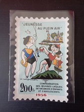 Erinnophilie France : LA JEUNESSE AU PLEIN AIR 1956