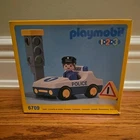 Vintage 1990 Playmobil 1-2-3 Police Car Vehicle #6709 BNIB