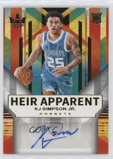 2024-25 Panini Court Kings Heir Apparent 27/125 KJ Simpson Jr #HA-KJS Auto 0m89