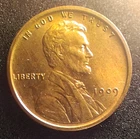 1909 Lincoln Wheat Small Cent RB US One Cent Coin Uncertified,uncirculated