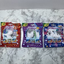 Crayola Scribble Scrubbie Lot Of 3 Uni-Creatures Pets Farm New Sealed