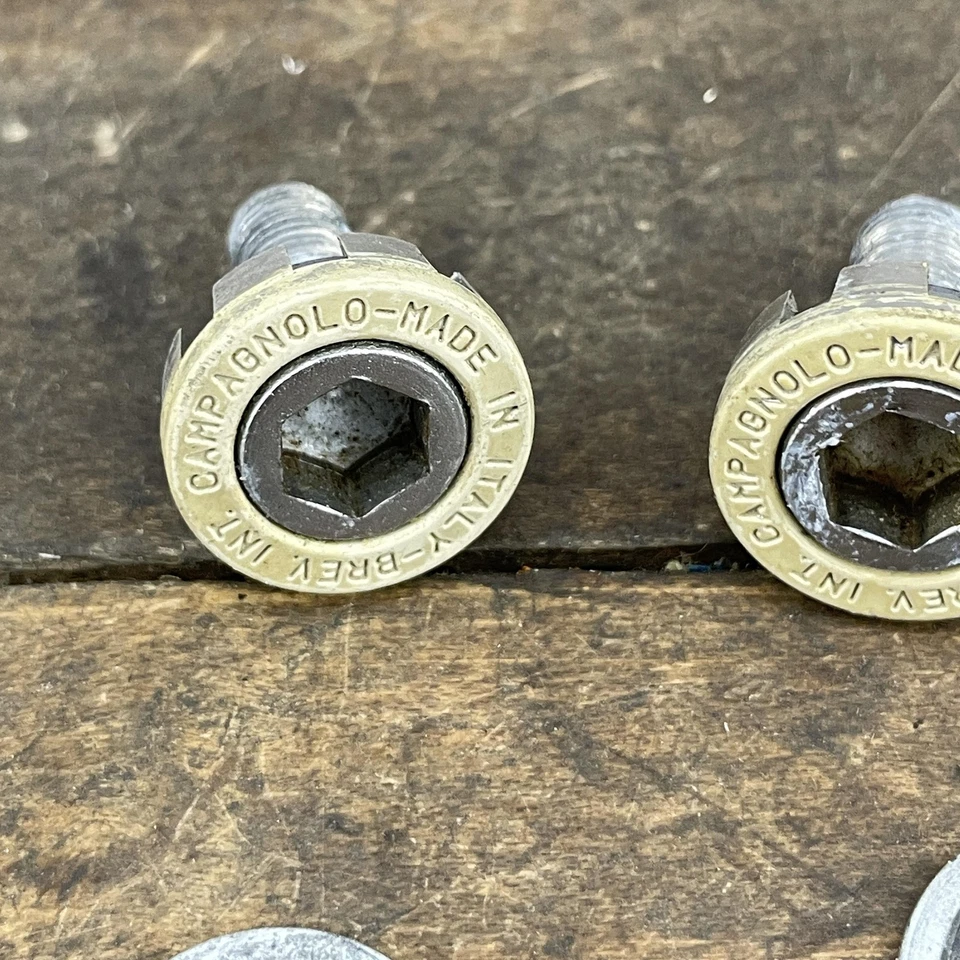 Vintage Campagnolo Crank Arm Bolts Set Made in Italy Brev Int w/Washers 35g - Image 2 of 4