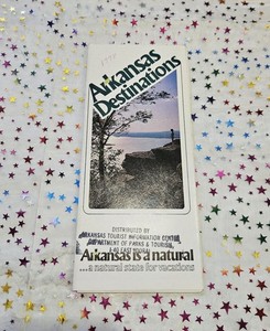 Vintage 1978 Arkansas Destinations Travel Map Brochure Pamphlet Vacation Tourism