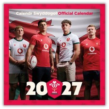 WELSH RUGBY UNION 2027 SQUARE CALENDAR