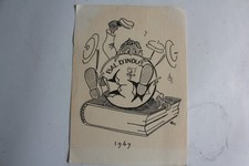 Old postcard Swiss student company Zofingen Bal d indus 1949 postcard (63677)