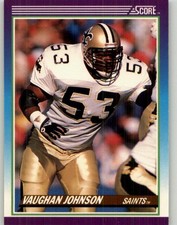 1990 Score Vaughan Johnson #196 New Orleans Saints