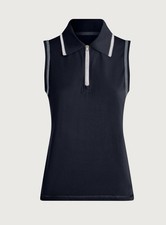 Varley Cammie Performance Tank Blue/white Trim Size Medium
