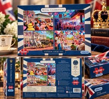 Gibsons Royal Celebrations Puzzle 4 x 500 Tei...