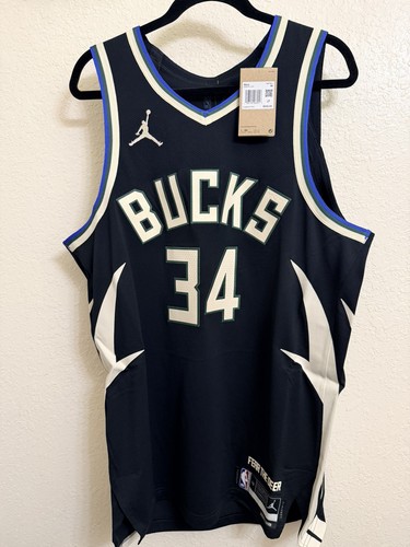 Milwaukee Bucks Giannis Antetokounmpo Authentic Men’s Nike Black Jersey Size XL