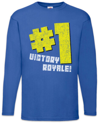 Victory Royale! Langarm T-Shirt Battle Geek Nerd Gamer Gaming games Computer