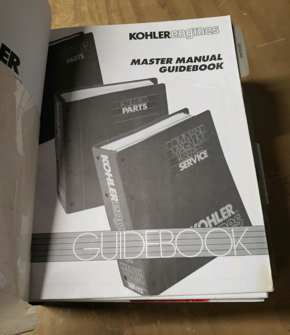 Kohler Engines DEALER PARTS Service Manual Book Huge Master Manual 1J