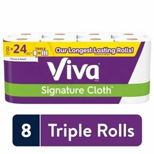 Viva Signature Cloth Choose-A-Sheet Paper Towels - White, 8 Rolls