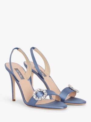 SJP by Sarah Jessica Parker Dish Stilettos Blue Slingbacks Size