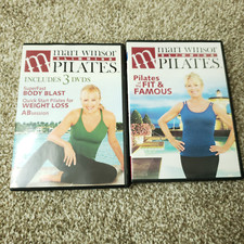 Mari Winsor Slimming Pilates 4 DVDs Body Blast Weight Loss AB Session Fit Famous