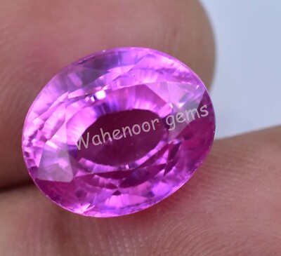 Natural Mogok Pink Ruby 12.20 Ct Oval Certified Flawless Loose Gemstone